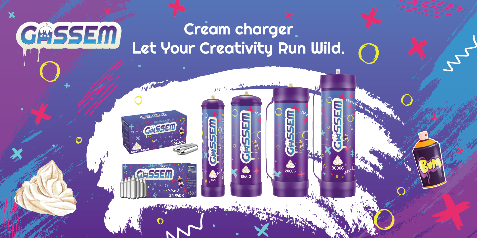 GASSEM Cream Chargers