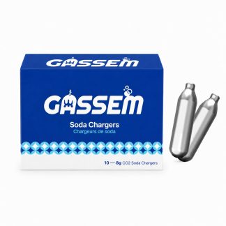 Gassem 8g CO2 Soda Chargers 10 Packs
